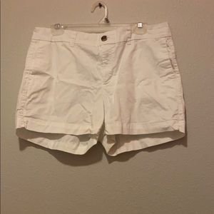 White summer shorts